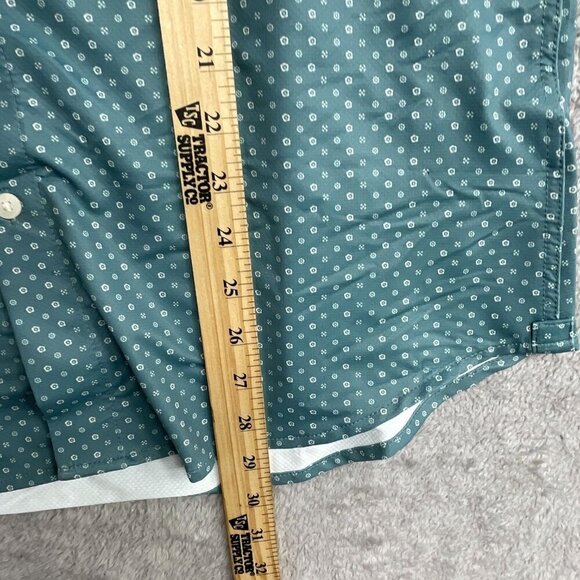 NWOT Jachs New York Men's M Blue Patterned Short Sleeve Shirt - Picture 4 of 9